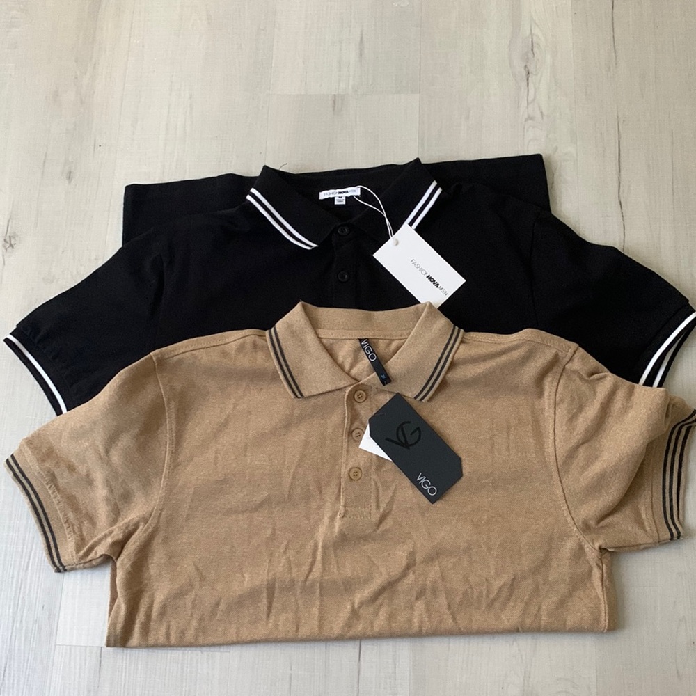 Two Brand New Men’s Polos